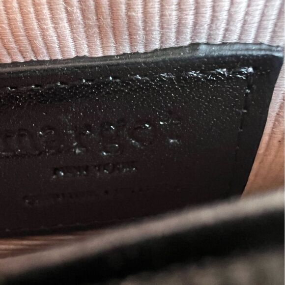 MARGOT NY Black Fold-over Leather Wallet - Picture 6 of 10